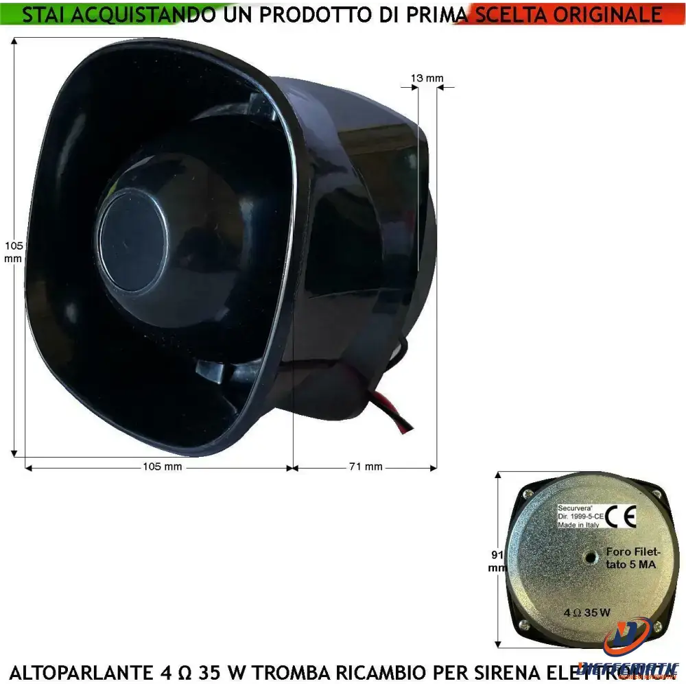 Phonic tweeter a tromba ricambio originale