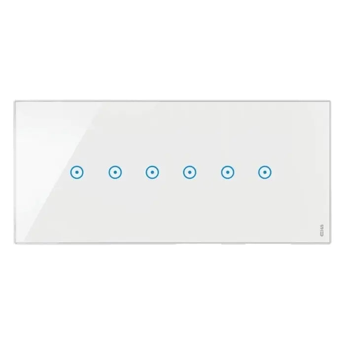 Urmet Placca 6 Moduli 6 Simboli Expì Touch Vetro Bianco