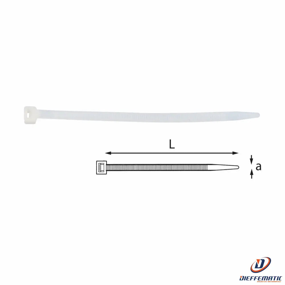 InLine Fascette Per Cablaggio 650x12 Mm - 10 Pezzi Trasparenti In Nylon 6.6