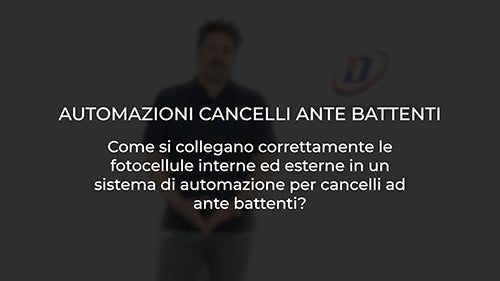 Come si collegano correttamente le fotocellule interne