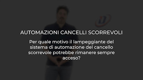 Per quale motivo il lampeggiante del sistema di automazione