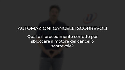 Qual è il procedimento corretto per sbloccare il motore