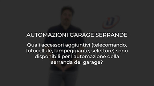 Quali accessori aggiuntivi (telecomando fotocellule