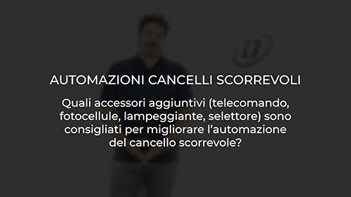 Quali accessori aggiuntivi (telecomando fotocellule