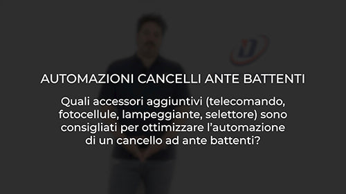 Quali accessori aggiuntivi (telecomando fotocellule