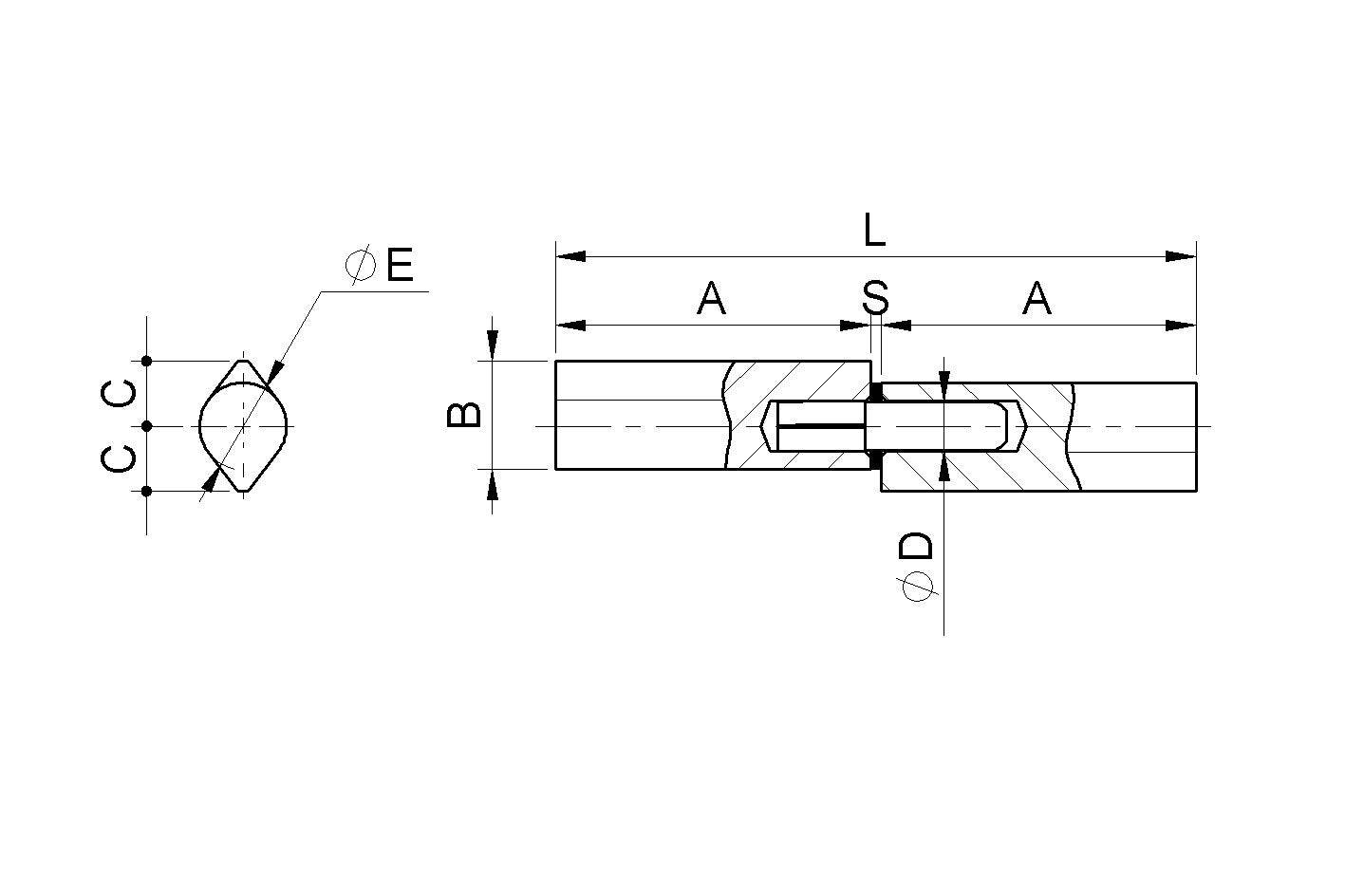 18 Pz Cerniera Goccia Tornita Inox Perno Ottone Rondella