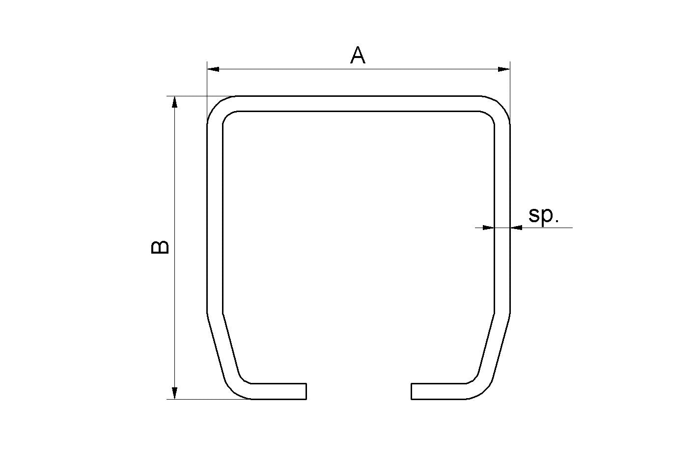 Binario Per Carrelli Di Guida Inox (prezzo/barra) 399ix.m6