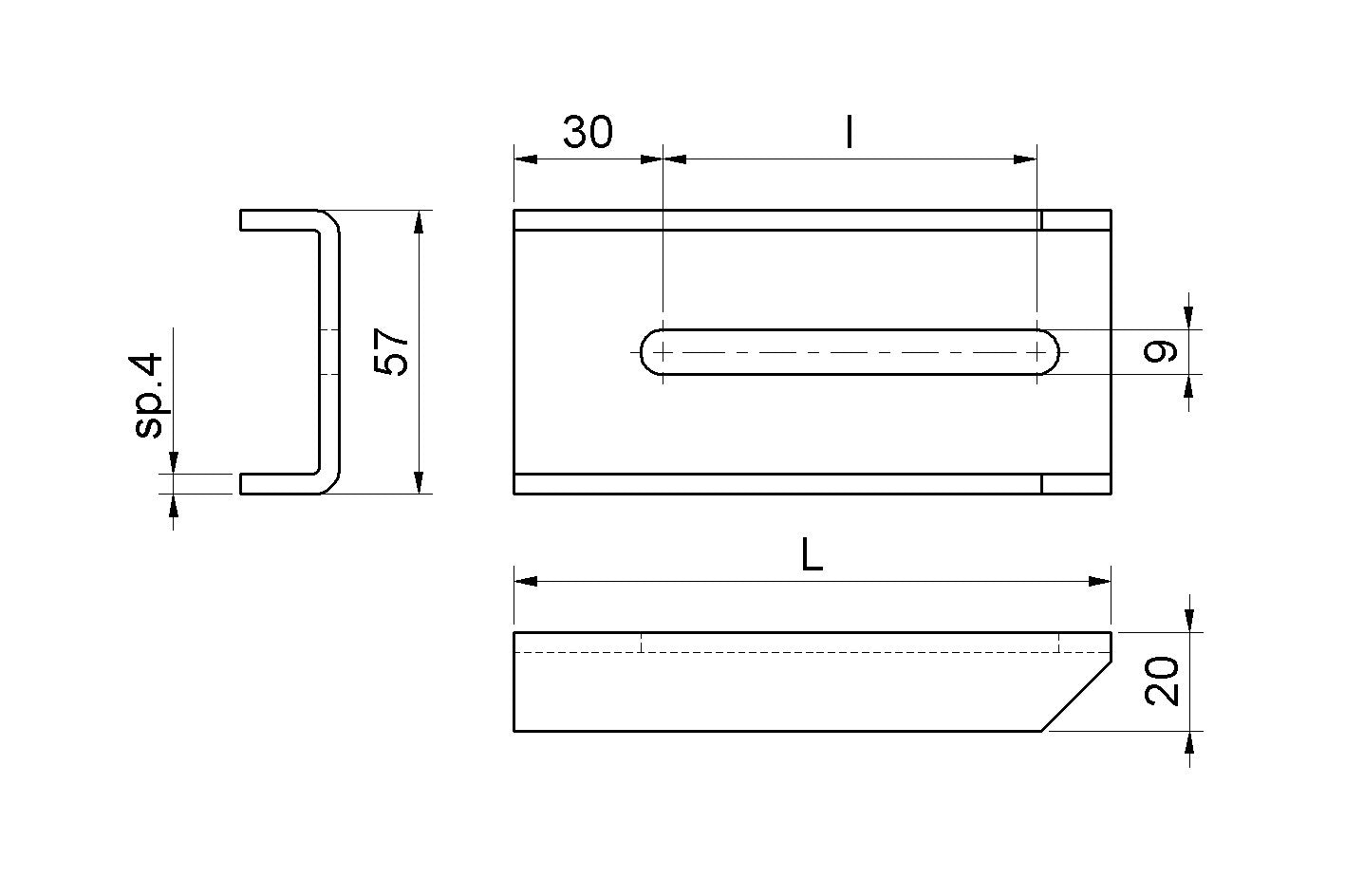 Staffa Di Fissaggio A Saldare Zincata Per Art. 468 468s.120