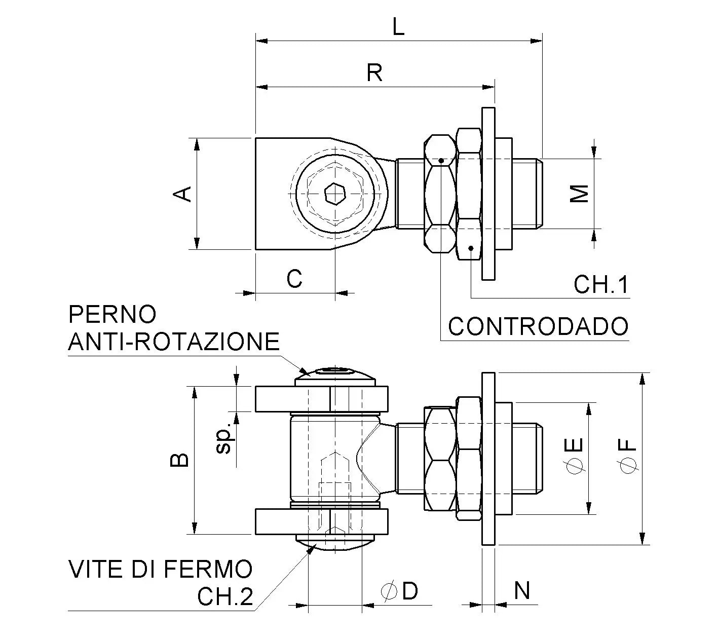 12 Pezzi Cardine Con Alette Con Rondella Regolabile E