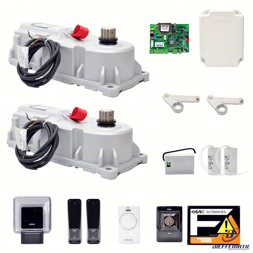 106747445 Faac Kit Power 24v Safe Per Cancelli A Battente
