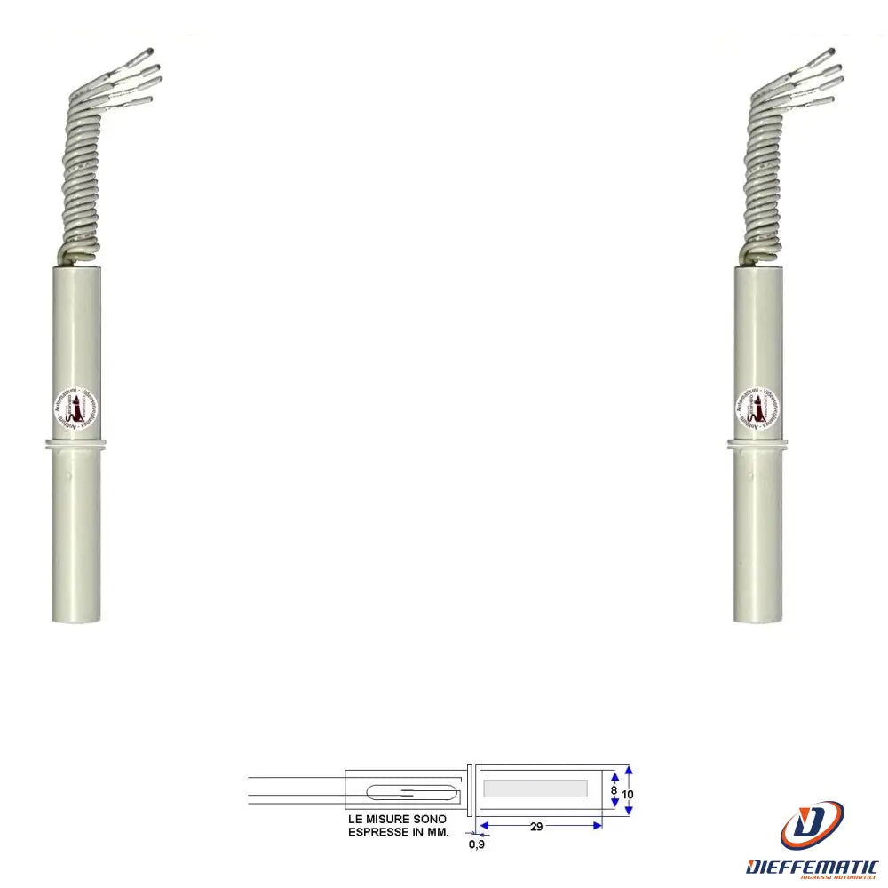 2 Contatti Magnetici Da Incasso Per Infissi Non Ferrosi