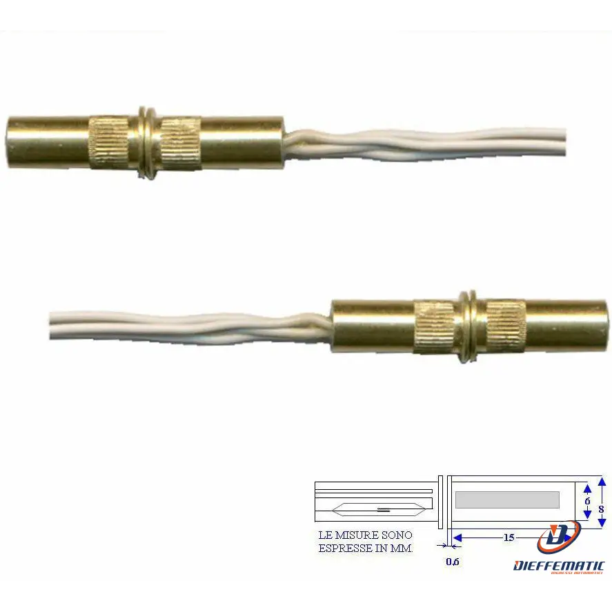 2 Microcontatti A Sigaretta Incasso 500 Ma 30 V. 4 Fili