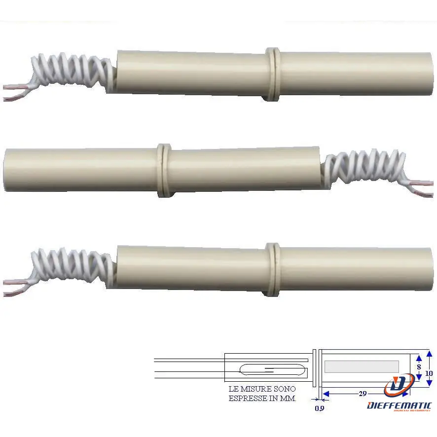3 Contatti Magnetici Nc A Sigaretta Plastica Securvera