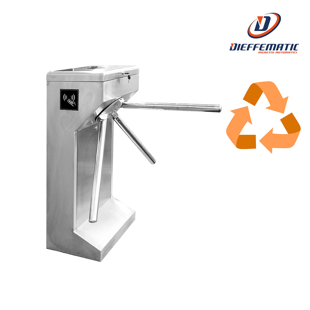 Tornello Barriera Verticale A Tripode In Acciaio Inox Individuale Con Un Accesso Usato Garantito 38