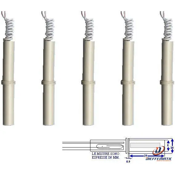 5 Contatti Magnetici Nc A Sigaretta Plastica Securvera