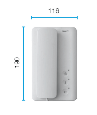 Citofono A Cornetta Colore Bianco Came Agt Audio 840ca-0040