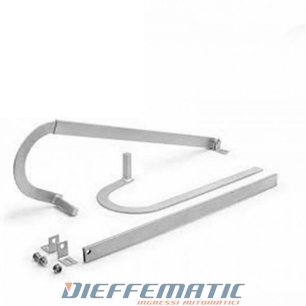 Coppia Bracci Telescopici Curvi Tubo 40 X 10 Mm Automazioni