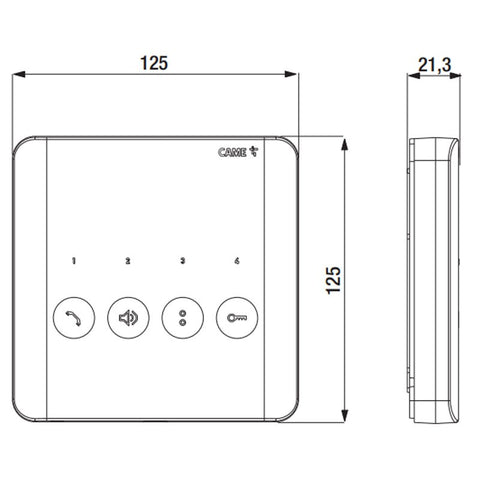 Citofono Vivavoce Fusion Came Pec Nf 60540020 Sostituito da