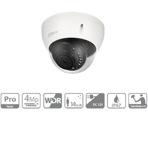 Telecamera Hdcvi Dome 2k Ottica Fissa 3.6mm Wdr Ir 30mt