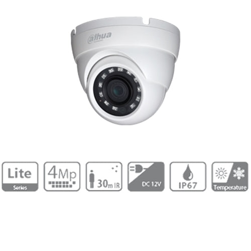 Telecamera Hdcvi Dome 2k Ottica Fissa 3.6mm Ir 30mt Dahua