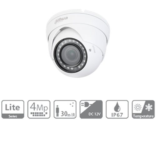 Hdcvi Dome Camera 2k Ottica Varifocale 2.7~13.5mm Ir 30mt