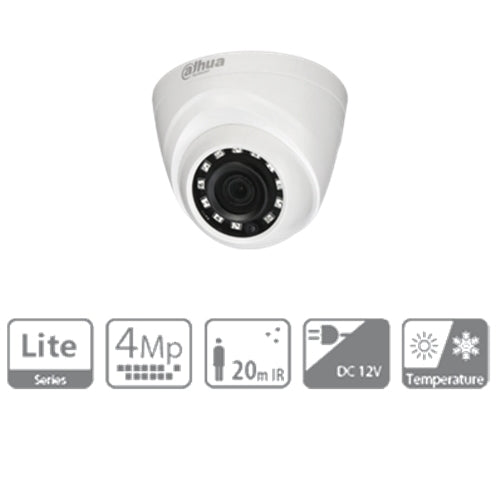 Telecamera Hdcvi Dome 2k Ottica Fissa 3.6mm Ir 20mt Dahua