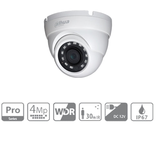 Telecamera Hdcvi Dome 2k Ottica Fissa 3.6mm Wdr Ir 30mt
