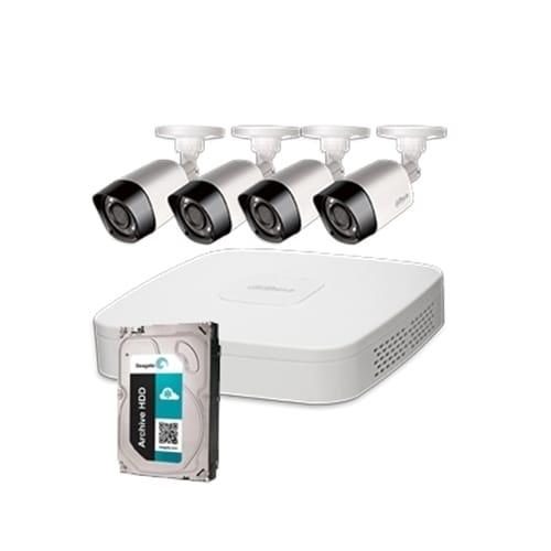 Kit 8 Canali Hdcvi Con 4 Ir Camera + Hdd 1tb Dahua