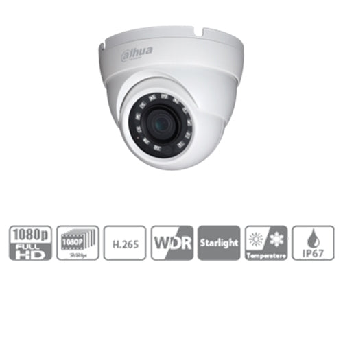 Telecamera Ip Dome 2mpx Ottica Fissa 3.6mm Dahua