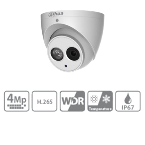 Telecamera Ip Dome 4mpx Ottica Fissa 2.8mm Dahua