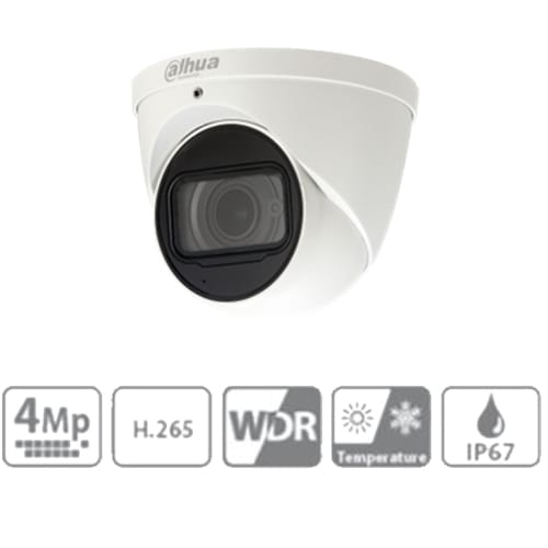 Telecamera Ip Dome 4mpx Ottica Varifocale Motorizzata Dahua