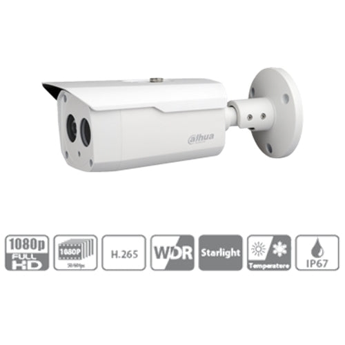 Telecamera Ip Bullet 2mpx, Ottica Fissa 3,6mm Dahua