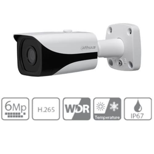 Telecamera Ip Bullet 6mpx Ottica Fissa 3,6mm Dahua
