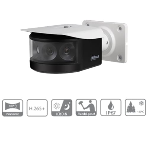 Tlc 2mp Fissa 180° 24v Poe+ Ir 30m H265 Icr Dahua