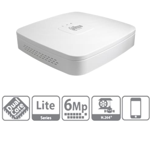 Videoregistratore Nvr 4 Canali Ip Fino A 6mp Dahua Nvr2104-p