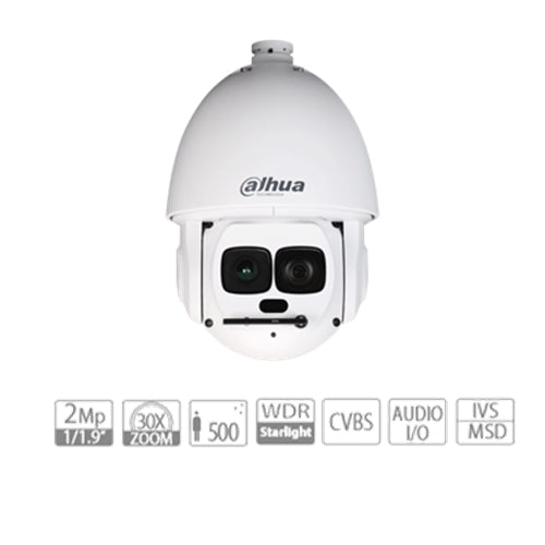 Speed Dome Ip 2mp 30x H265 Ir 500m Ip67 Autotracking Dahua