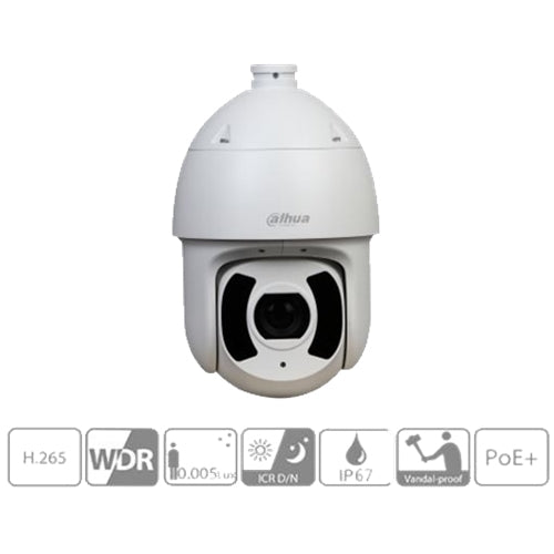 Speed Dome Ip 2mp 30x H265 Ir 200m Ip67 Autotracking Dahua