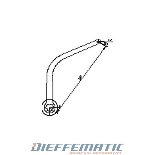 Coppia Bracci Alternativi Nd2 Per N1d Bianco Ral 9010