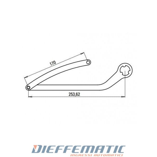 Coppia Bracci Alternativi Nd3 Per N1d Bianco Ral 9010