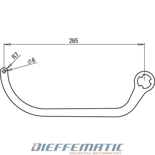 Coppia Bracci Alternativi Nd4 Per N1d Bianco Ral 9010