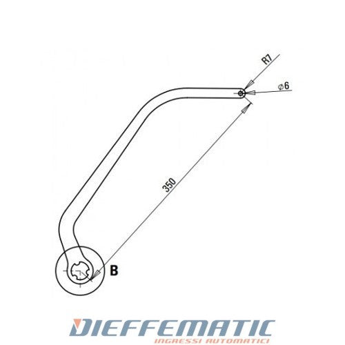 Coppia Bracci Nd6 Per Automazione N1d Bianco Ral 9010