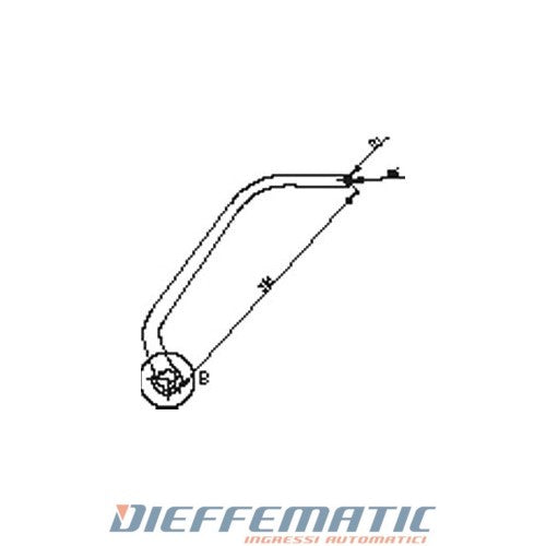 Coppia Bracci Nd6 Per Automazione N1d Marrone Ral 8017