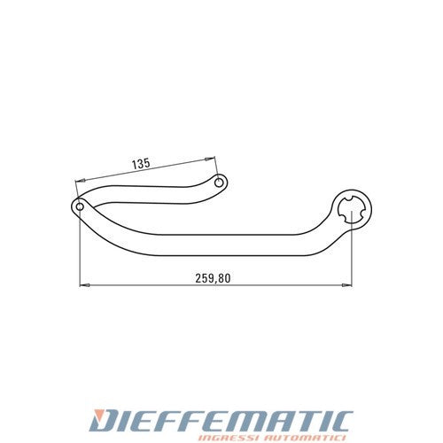 Coppia Bracci Nd8 Per Automazione N1d Automatismi Accessori