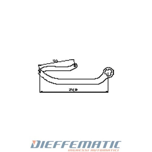 Coppia Bracci Nd8 Per Automazione N1d Marrone Ral 8017