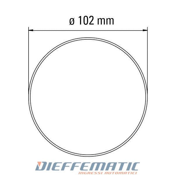 Adattatore Per Tubo Tondo 102 Per Motore Tm58 Automatismi