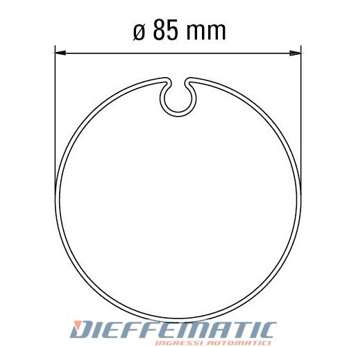 Adattatore Per Tubo Ogiva 85 Per Motore Tm58 Automazione