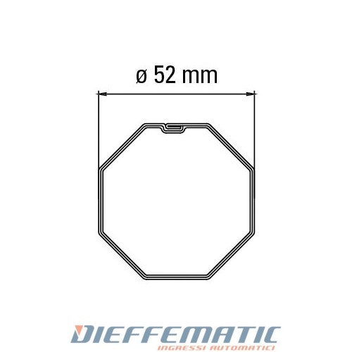 Adattatore Per Tubo Ottagonale 52 Per Tm45 Automazione