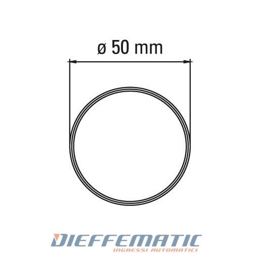 Adattatore Per Tubo Tondo 50 Per Tm45 Automazione