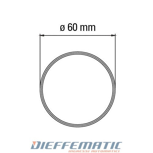 Adattatore Per Tubo Tondo 60 Per Tm45 Automazione