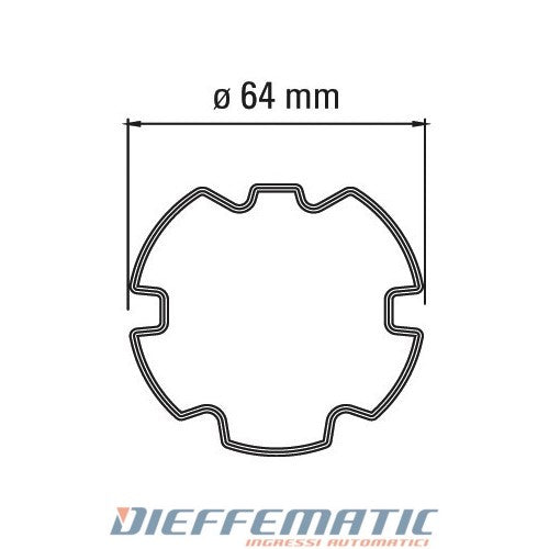 Adattatore Per Tubo Zf 64 Per Motore Tm45 Automazione